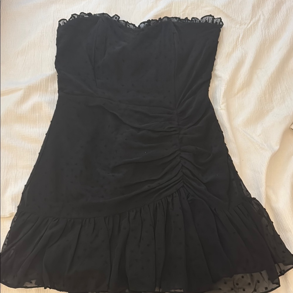 Hello Molly Black Strapless Dress